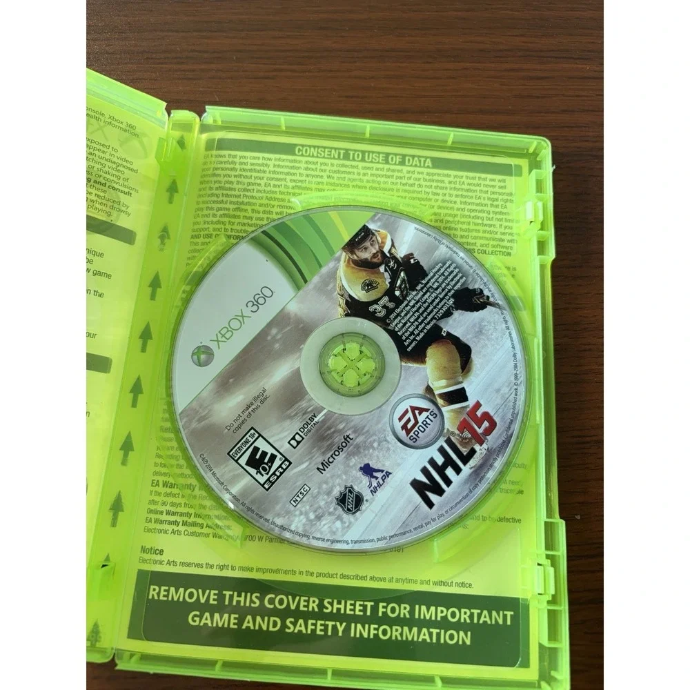 NHL 15 (Microsoft Xbox 360) Good TESTED & WORKING Video Game Hockey